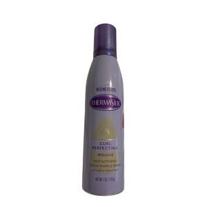 New Helene Curtis Thermasilk Curl Perfecting Heat Activated Mousse 7oz